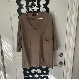 Brown Kerisma poncho sweater